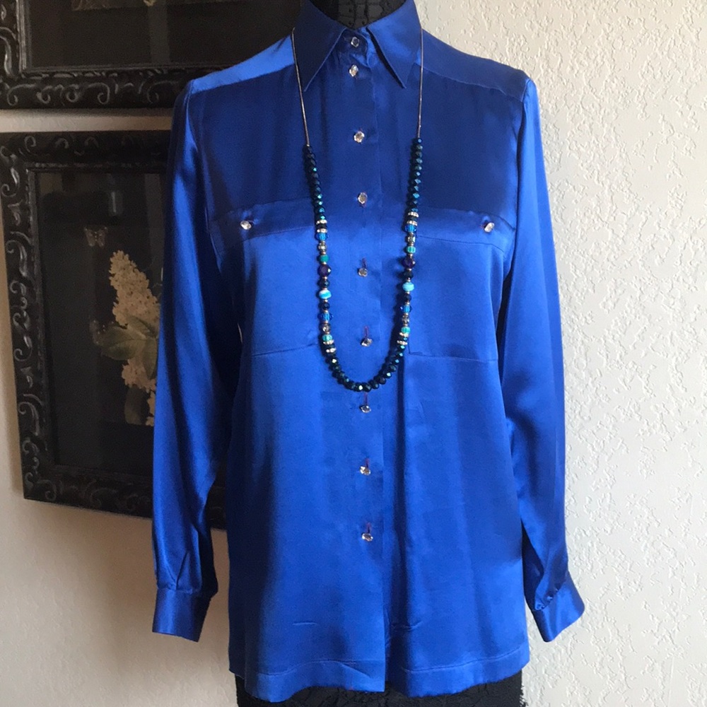 100% silk vintage Liz Claiborne blouse